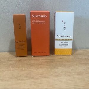 Sulwhasoo First Care Activating Serum X2 and concentrating Ginseng Renewing Seru